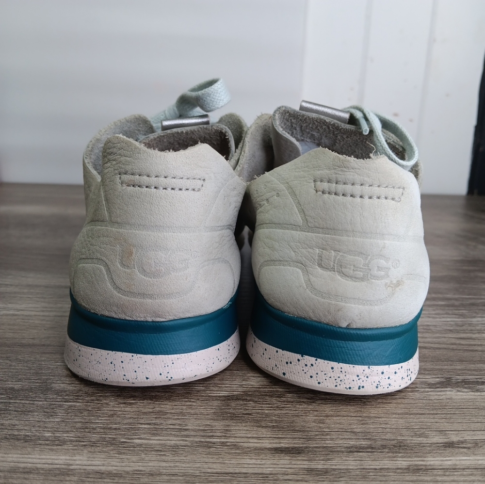 UGG Treadlite size 8 Tennis Shoes Soft Leather Comfort Walking Sage Mint 1019057 - Picture 5 of 10